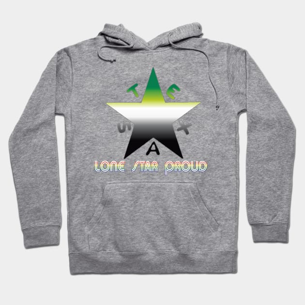 Texas Pride-Aromantic Hoodie by SoulrEclips